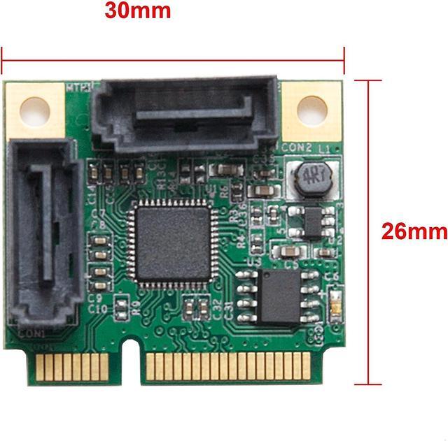 Mini PCIe To SATA III 2 Ports Raid Adapter Card ASMedia 1061R For Ipfs Mining And Adding SATA 3.0 Devices