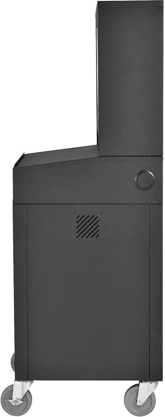 Mobile Security LCD Computer Cabinet Enclosure Black 24-1/2"W X 22-1/2"D X 62-3/4"H