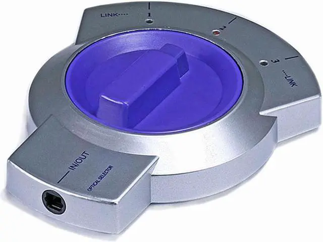 Monoprice 102946 3X1 Optical Audio TosLink Bi-Directional Manual Switch