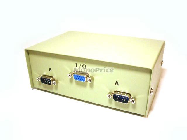Monoprice 2x1 DB9 Female To Male Manual Data Switch Box