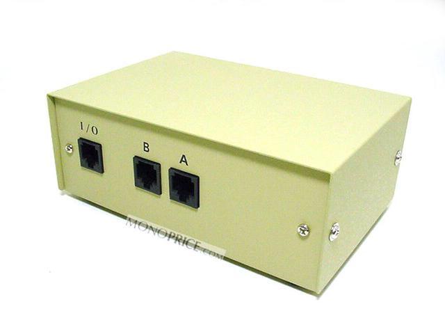 Monoprice 2x1 RJ45 8P8C Manual Data Switch Box