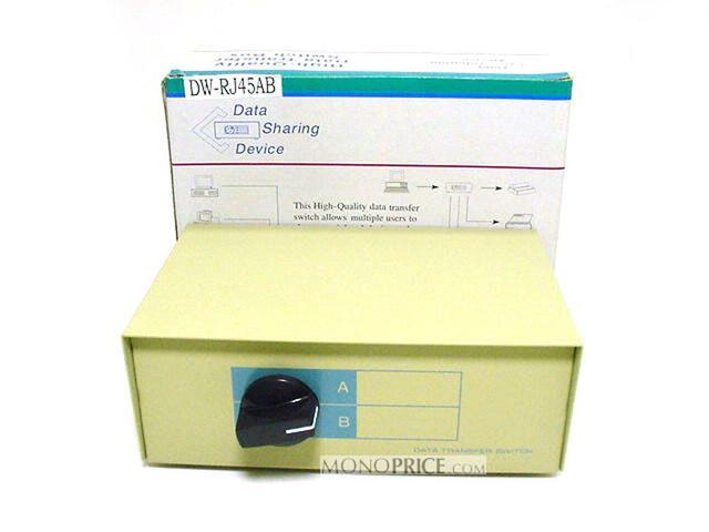 Monoprice 2x1 RJ45 8P8C Manual Data Switch Box