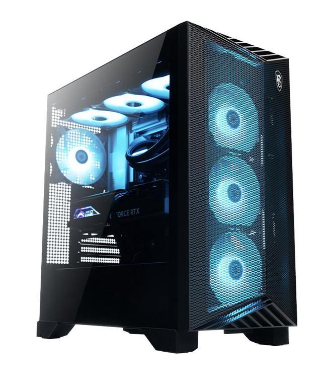 MSI Aegis AI Gaming Desktop PC (AMD Ryzen 7 9700X GeForce RTX 5070 12GB GDDR7 32GB DDR5 2TB PCIe SSD + 2TB HDD RGB Fans 360mm AIO 750W PSU WiFi 7 Bluetooth 5.4 RJ-45 Win 11 Pro)