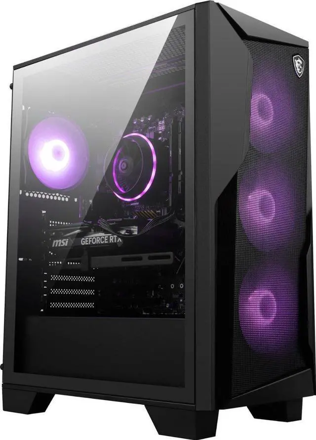 MSI - Codex R2 Gaming Desktop - Intel Core i5- 12400F - 16GB Memory - NVIDIA GeForce RTX 3050 6G - 500GB SSD - Black