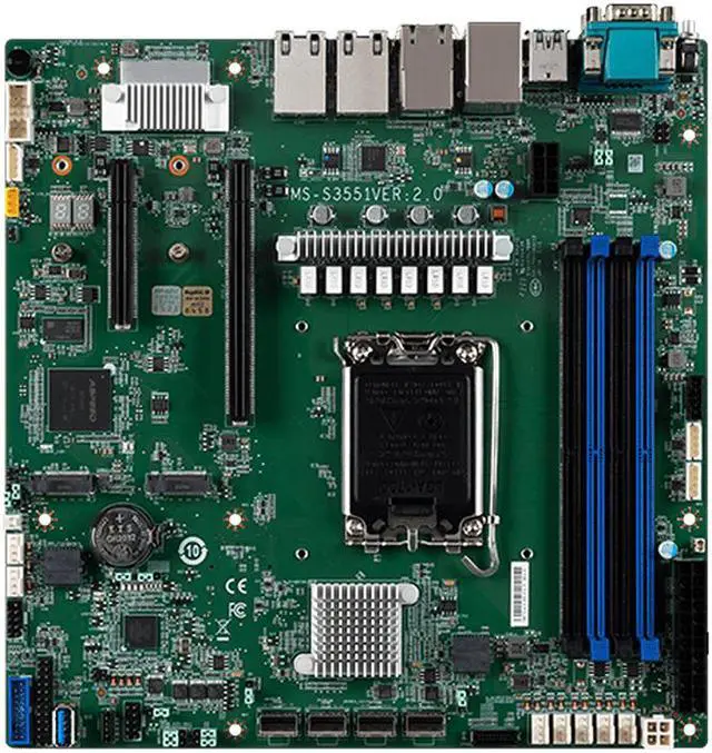 MSI D1500(D1500GB4N-10G-HE) uATX Server Motherboard Single socket LGA1700 Intel® Xeon® E-2400 C266PCH