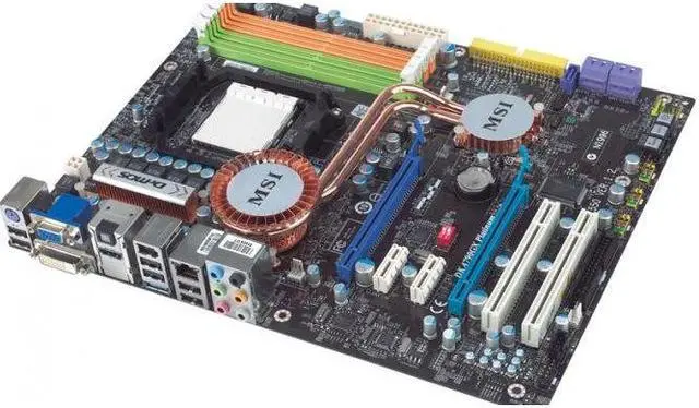 MSI DKA790GX AMD 790GX Socket AM2+ Serial ATA-300 DDR2 SDRAM 2600Mhz ATX Motherboard (NOB)