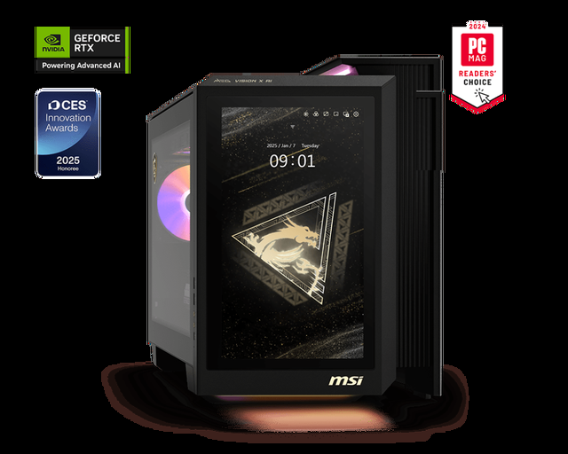 MSI Gaming Desktop PC MEG Vision X AI 2NVZ9-045US Intel Core Ultra 9 285K 64GB DDR5 2TB NVMe SSD GeForce RTX 5090 Windows 11 Pro