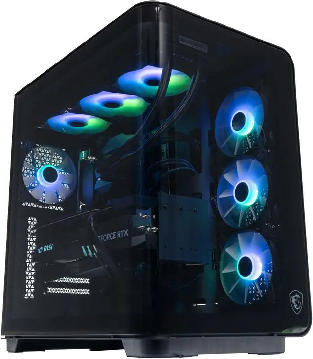 MSI Gaming Desktop PC Vision Elite ZS 9NVZ-1481US AMD Ryzen 9 9950X3D 64GB DDR5 2TB NVMe SSD GeForce RTX 5090 Windows 11 Pro