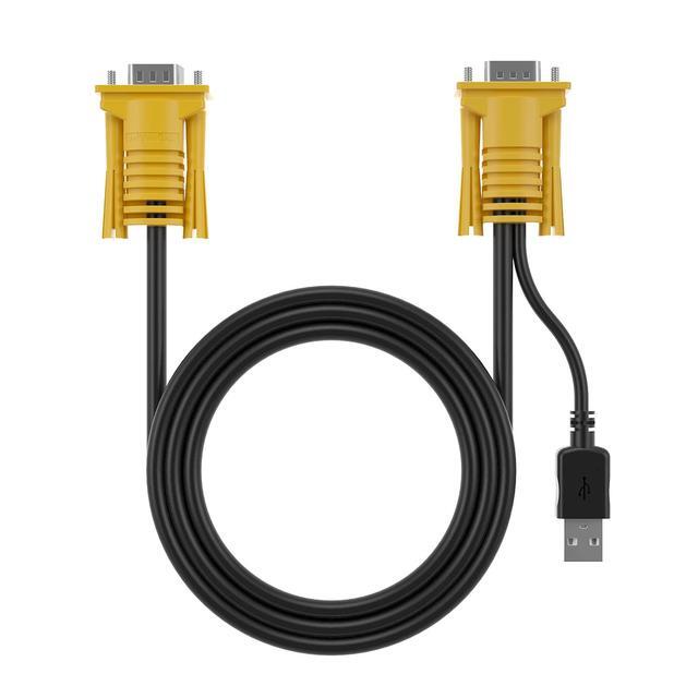 MT-VIKI 2-in-1 USB VGA KVM Cable 3m (10ft) For USB KVM Switch VGA