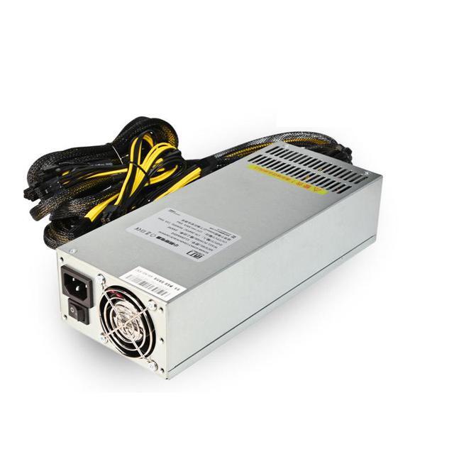 Mute Power Supply 2U 2500W GPU Miner Power Supply Bitcion Power Supply 2500W Computing Power 12V For ASIC Miner Single-channel Wind Cooling PSU Desktop Computer Chassis Server Voltage Stabilizer