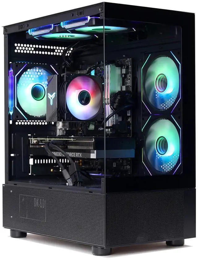 MXZ Gaming Desktop PC Intel Core i7 14700KF GeForce RTX 4070 Super B760 16GB*2 DDR5 1TB NVME 5 RGB Fans Windows 11 Pro Ready to(I7 14700KF RTX 4070 Super)