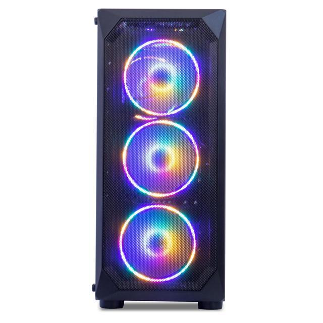 MXZ Gaming PC Computer AMD Ryzen 5 5500 3.6GHz RTX 3060 12GB B450M 16GB(8G*2) DDR4 3200 NVME 1T SSD 6RGB Fans WIFI & Win 11 Pro Ready Gamer Desktop Computer (R5 5500/RTX 3060)