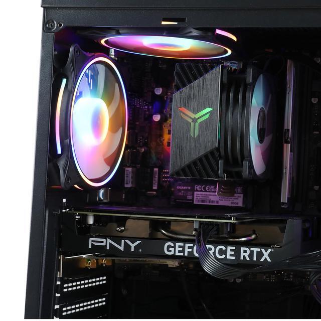 MXZ Gaming PC Computer Intel Core I5 9400F GeForce RTX 2060 8G DDR4 NVME M2 500GB 5 RGB Fans Windows 11 Pro Ready To Use Gamer Desktop Computer (I5 9400F RTX 2060)