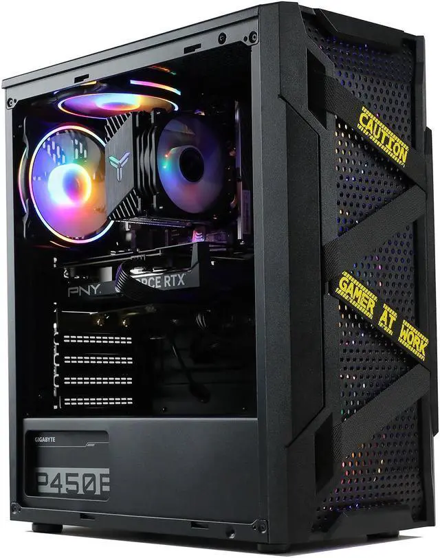 MXZ Gaming PC Computer Intel Core i5 9400F GeForce RTX 2060 8G DDR4 NVME M2 500GB 5 RGB Fans Windows 11 Pro Ready to Use Gamer Desktop Computer (I5 9400F RTX 2060)