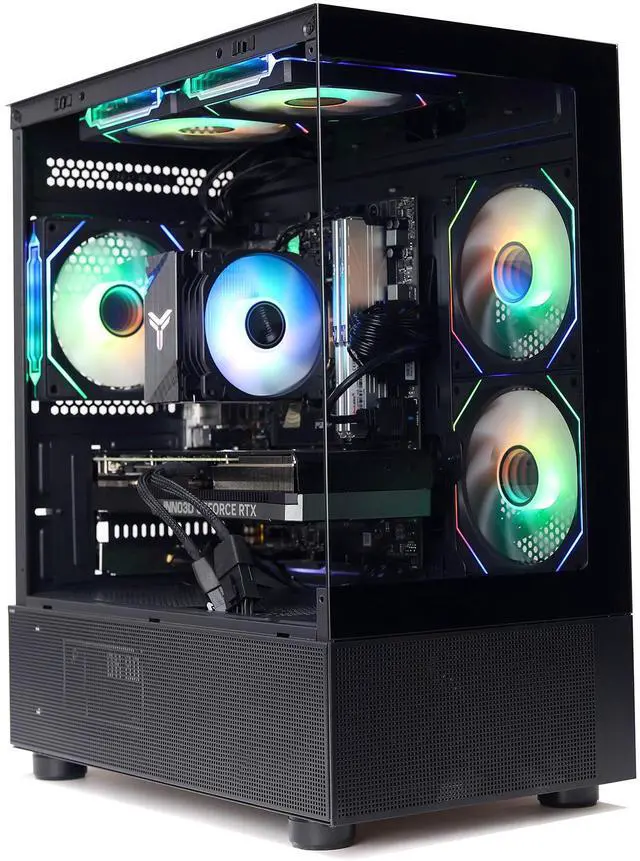 MXZ High Performance Gaming PC AMD Ryzen 5 9600X GeForce RTX 4070 Super B650 16GB DDR5 1TB NVME 5 RGB Fans Windows 11 Pro Ready to