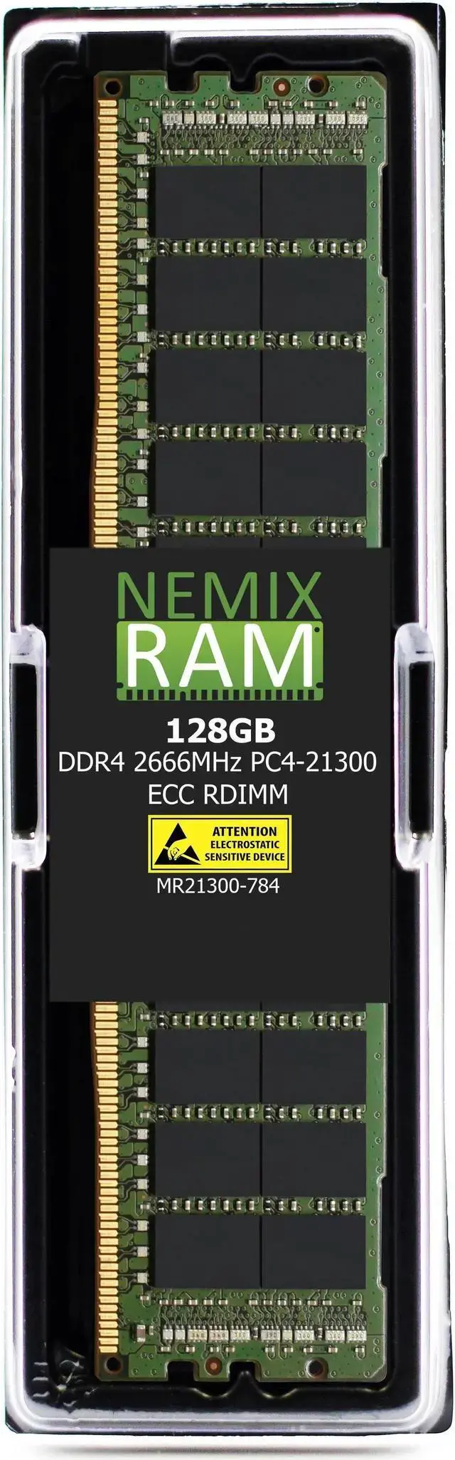NEMIX RAM 128GB (1X128GB) DDR4 2666MHZ PC4-21300 8Rx4 1.2V 288-PIN ECC RDIMM Registered Server Memory