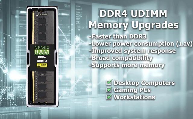 NEMIX RAM 64GB (4X16GB) DDR4 2666MHZ PC4-21300 2Rx8 1.2V 288-PIN ECC Unbuffered UDIMM Memory KIT Compatible With ASUS WS X299 PRO X99-WS/IPMI WS Z390 PRO Motherboard