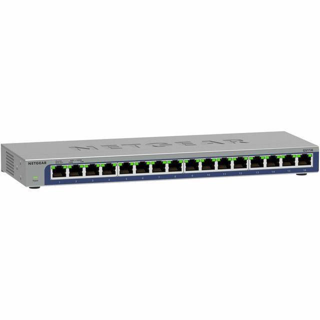NETGEAR 16-Port Gigabit Ethernet Unmanaged Switch GS116-300NAS