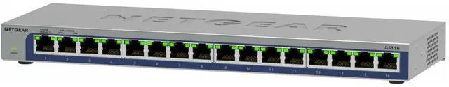 NETGEAR 16-Port Gigabit Ethernet Unmanaged Switch GS116-300NAS