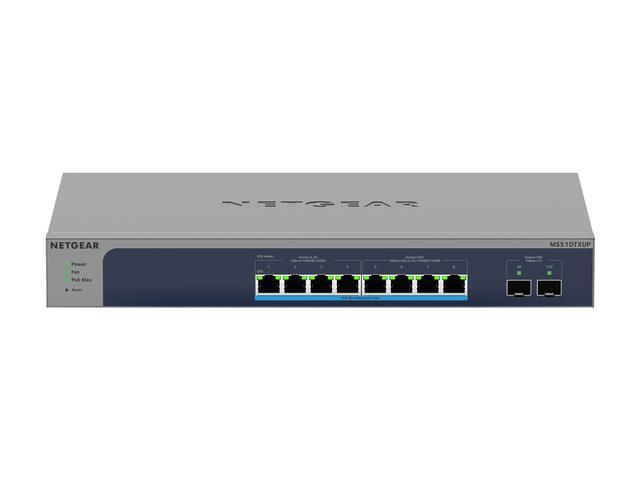 Netgear 8-Port Multi-Gigabit/10G Ethernet Ultra60 PoE++ Smart Switch With 2 SFP+ Ports MS510TXUP-100NAS