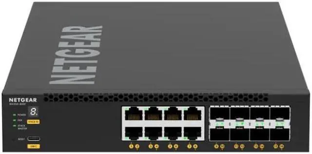 Netgear AV Line M4350-8X8F 8-Port Manageable 10 Gigabit Ethernet Switch XSM4316-100NES