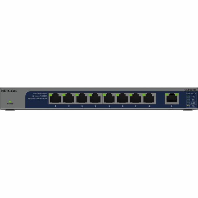 Netgear GS108MX 8-Port 10 Gigabit Ethernet Unmanaged Switch GS108MX-100NAS