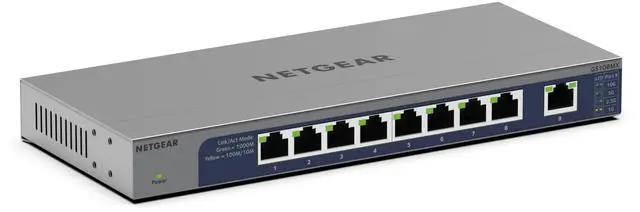 Netgear GS108MX 8-Port 10 Gigabit Ethernet Unmanaged Switch GS108MX-100NAS