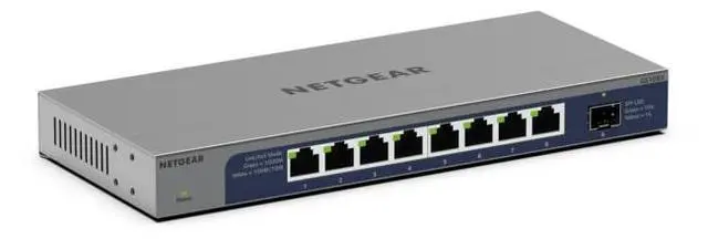 Netgear GS108X 8-Port Gigabit Unmanaged Switch with 10 Gigabit SFP+ Uplink GS108X-100NAS