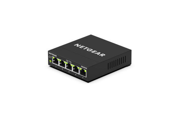 Netgear GS305E 5-Port Gigabit Ethernet SOHO Plus Easy Smart Managed Essentials Switch GS305E-100NAS