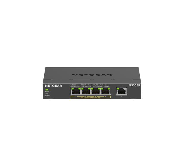 Netgear GS305P 5-Port Gigabit Ethernet Unmanaged Switch GS305P-300NAS