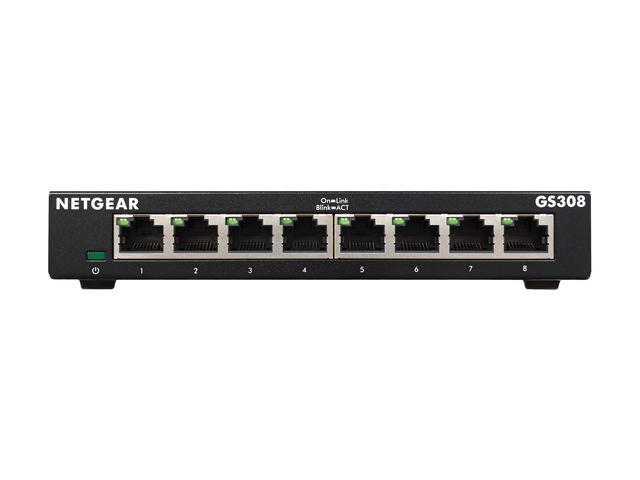 Netgear GS308 8-Port Gigabit Ethernet Unmanaged Switch GS308-300PAS