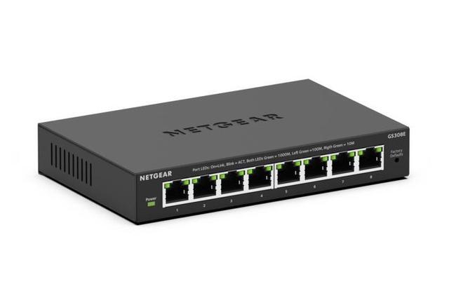 Netgear GS308E 8-Port Gigabit Ethernet Easy Smart Managed Essentials Switch GS308E-400NAS