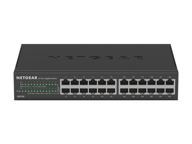 Netgear GS324 24-Port Gigabit Ethernet Unmanaged Switch GS324-200NAS