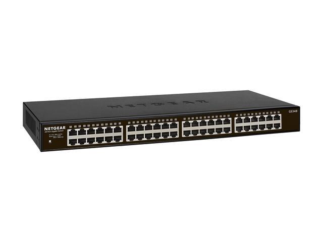 Netgear GS348 48-Port Gigabit Ethernet Rackmount Unmanaged Switch GS348-100NAS