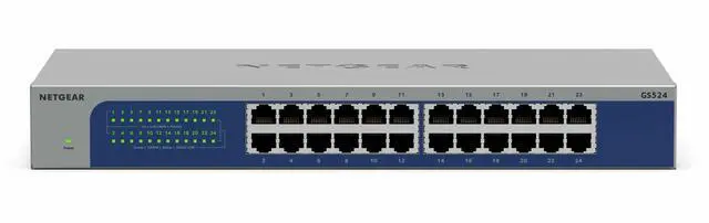 Netgear GS524 24-Port Gigabit Ethernet Unmanaged Switch GS524-300NAS