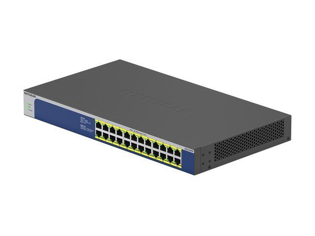 Netgear GS524PP 24-Port Gigabit Ethernet High-Power PoE+ Unmanaged Switch (300W) GS524PP-100NAS
