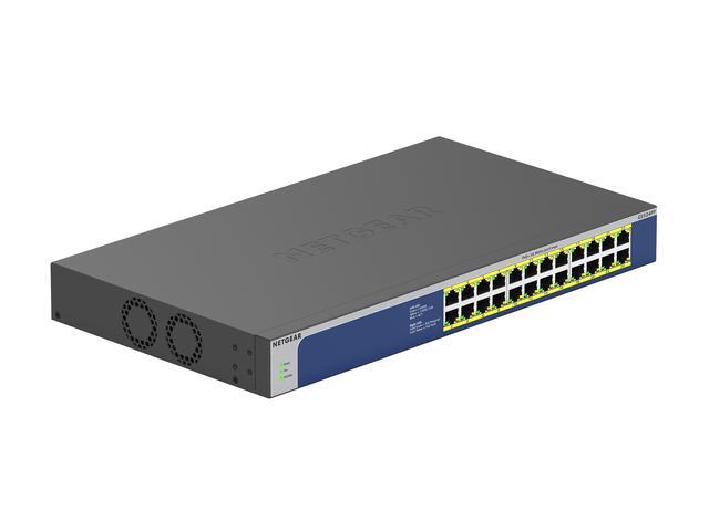 Netgear GS524PP 24-Port Gigabit Ethernet High-Power PoE+ Unmanaged Switch (300W) GS524PP-100NAS