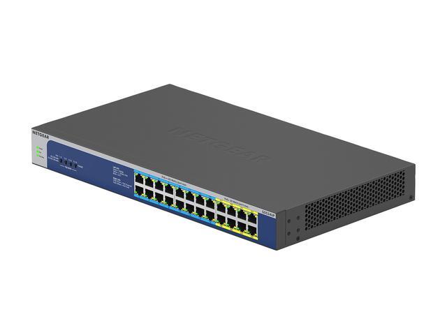 Netgear GS524UP 24-Port Gigabit Ethernet High-Power PoE+ Unmanaged Switch With 16-Ports PoE++ (480W) GS524UP-100NAS