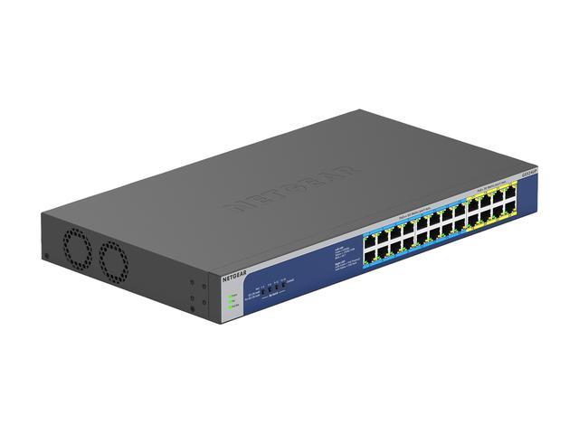 Netgear GS524UP 24-Port Gigabit Ethernet High-Power PoE+ Unmanaged Switch With 16-Ports PoE++ (480W) GS524UP-100NAS