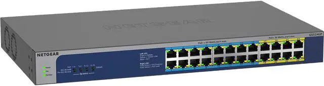 Netgear GS524UP 24-Port Gigabit Ethernet High-Power PoE+ Unmanaged Switch with 16-Ports PoE++ (480W) GS524UP-100NAS