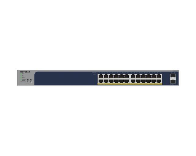 Netgear GS724TP 24-Port Gigabit Ethernet PoE+ Smart Switch With 2x SFP Ports (190W) Optional Insight Cloud Management GS724TP-300NAS