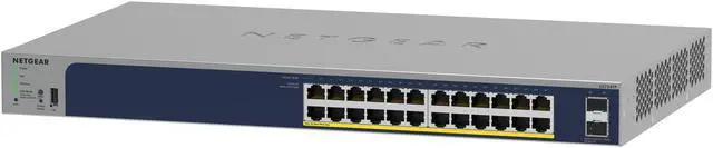 Netgear GS724TP 24-Port Gigabit Ethernet PoE+ Smart Switch with 2x SFP Ports (190W) Optional Insight Cloud Management GS724TP-300NAS