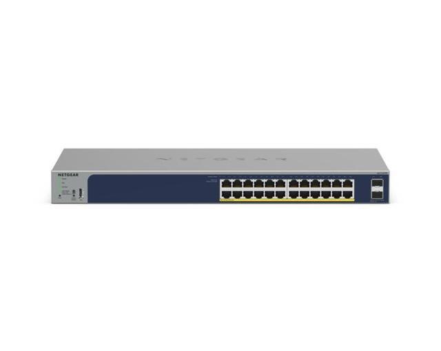 Netgear GS724TPP 24-Port Gigabit Ethernet PoE+ Smart Switch W/ Optional Remote/Cloud Management And 2 SFP Ports (380W) GS724TPP-300NAS