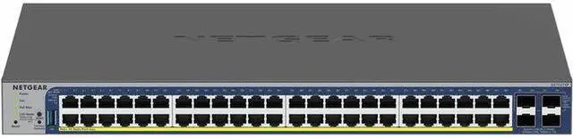 Netgear GS752TXPv3 48-Port Gigabit Ethernet PoE+ Smart Switch with 4 Dedicated 10G SFP+ Ports GS752TXP-300NAS