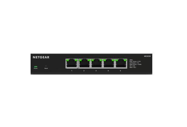Netgear MS305E 5-Port Multi-Gigabit (2.5G) Ethernet Easy Smart Managed Essentials Switch MS305E-100NAS