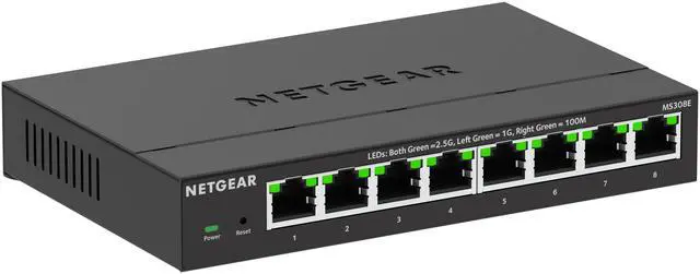 Netgear MS308E Multi-Gigabit (2.5G) Ethernet Easy Smart Managed Essentials Switch MS308E-100NAS