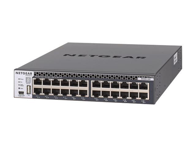 Netgear ProSafe M4300-24X 24-Port Manageable 10GBase-T 10GBase-X - 4 Layer Switch XSM4324CS-100NES