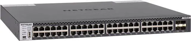 Netgear ProSafe M4300-48X 48-Port Manageable 10GBase-T 10GBase-X Layer 3 Switch XSM4348CS-100NES