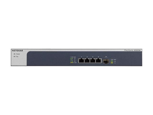 Netgear XS505M 5-Port 5-Speed 10-Gigabit/Multi-Gigabit Unmanaged Switch XS505M-100NAS
