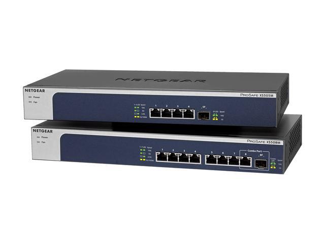 Netgear XS505M 5-Port 5-Speed 10-Gigabit/Multi-Gigabit Unmanaged Switch XS505M-100NAS